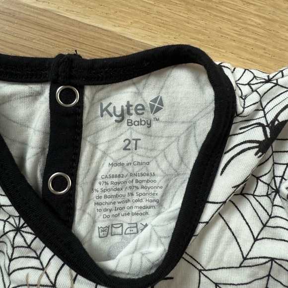 Kyte Spider Web Long Sleeve Twirl Bodysuit Dress - Picture 2 of 3